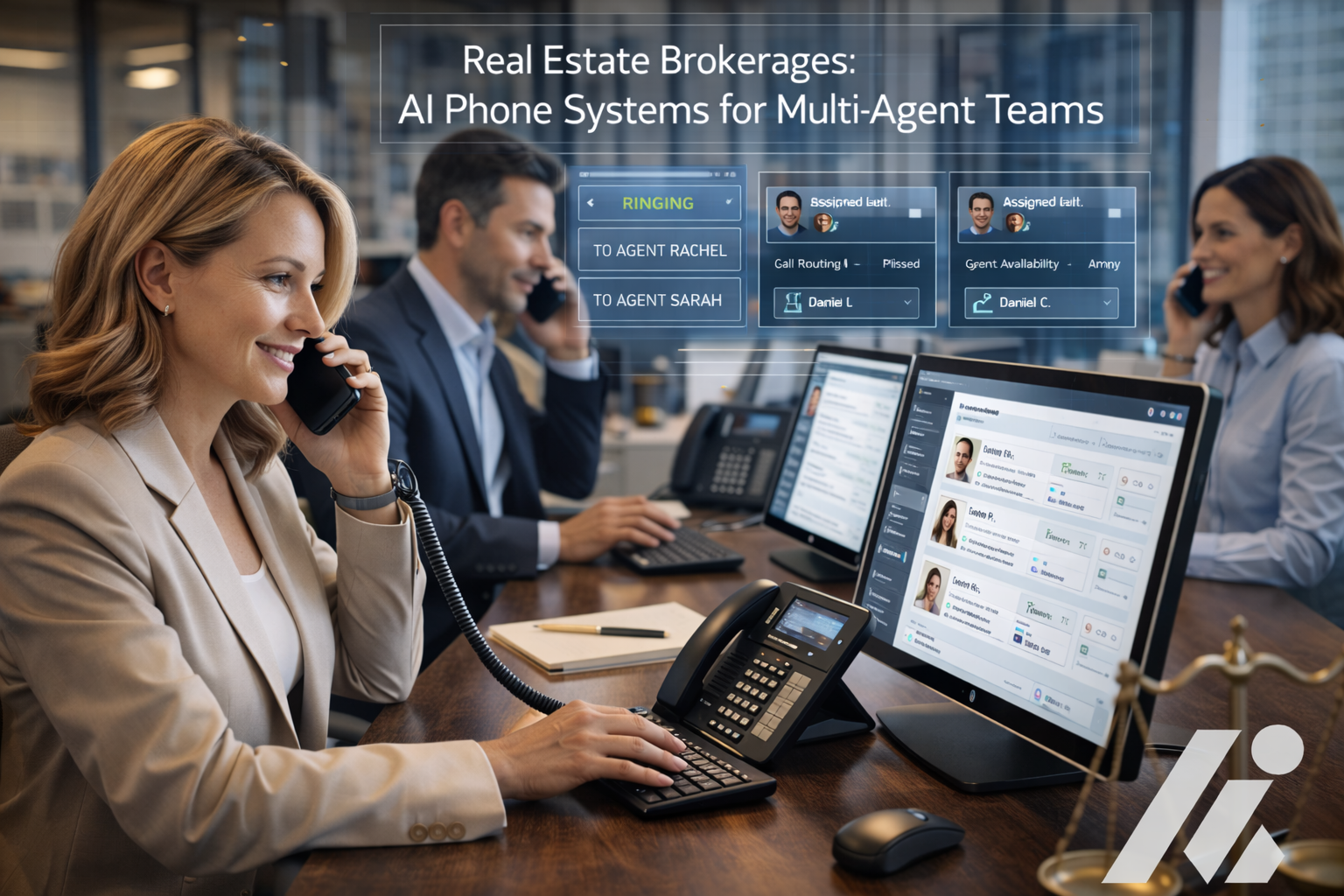 Real Estate Brokerages: AI Phone Systems for Multi-Agent Teams