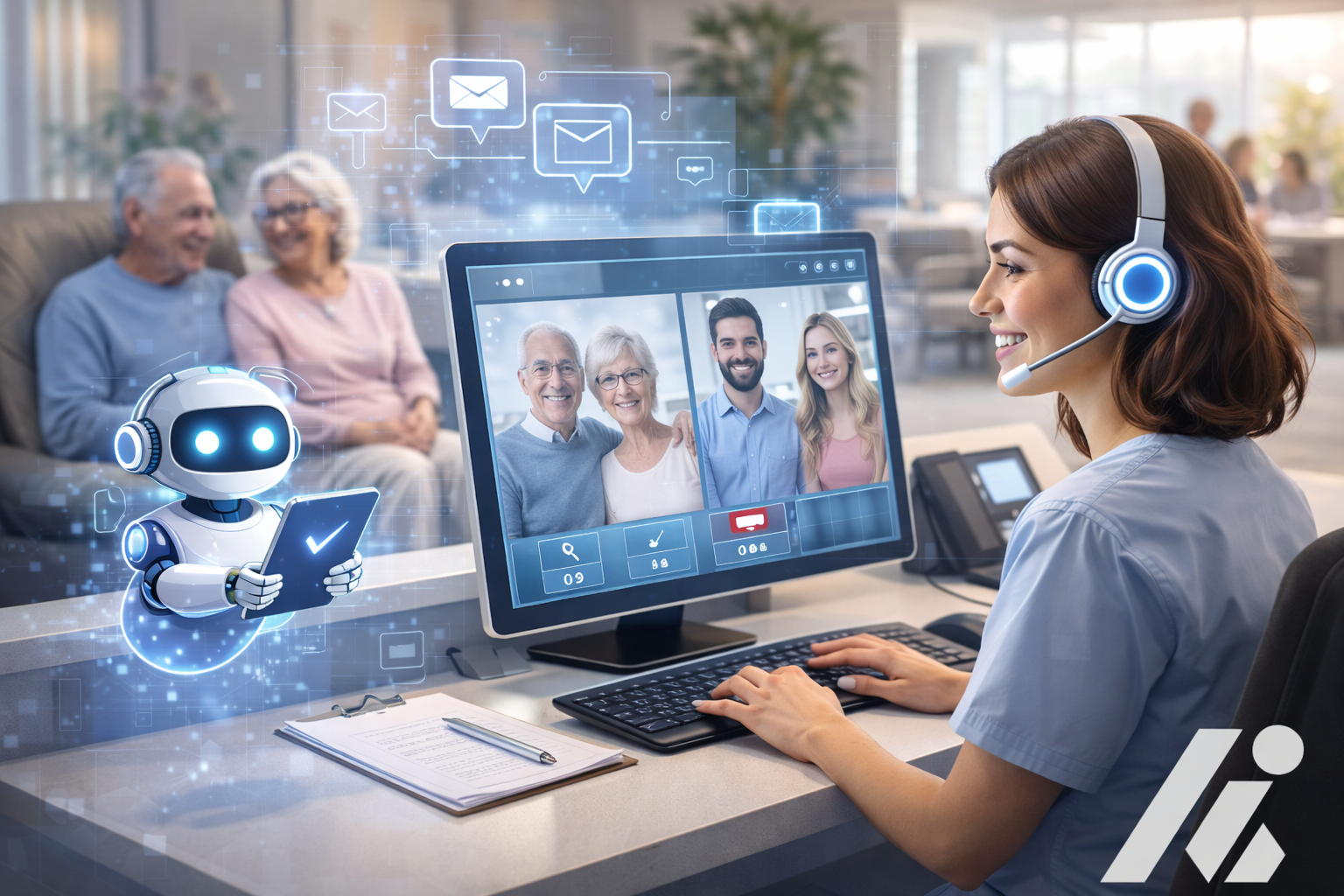 Assisted Living Facilities: AI Receptionists for Family Communications